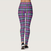 HAMbyWG - Leggings - Violet Kariert (Rückseite)