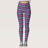 HAMbyWG - Leggings - Violet Kariert (Vorderseite)