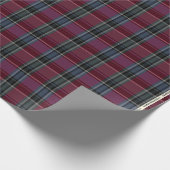 HAMbyWG - Leinen Gift Wrap - Maroon/Steel Kariert Geschenkpapier (Ecke)