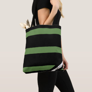 HAMbyWG - Leinwand-Schultertasche - Schwarz-Weiß-L Tasche