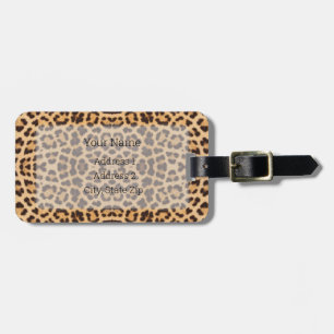 HAMbyWG Leopard Print Luggage oder Gepäckanhänger