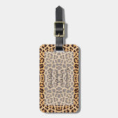 HAMbyWG Leopard Print Luggage oder Gepäckanhänger (Vorderseite vertikal)