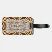HAMbyWG Leopard Print Luggage oder Gepäckanhänger (Rückseite horizontal)