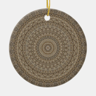HAMbyWG - Mandala in tan Keramikornament