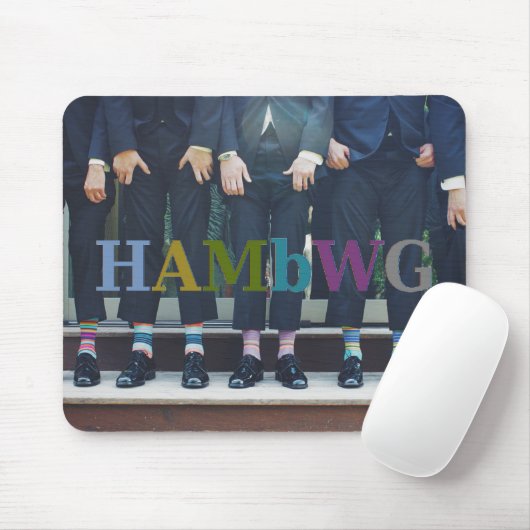 HAMbyWG - Männer mit Socken - Maus-Pad Mousepad (Mit Mouse)