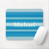 HAMbyWG - Maus-Pad - Blauer Random Streifen Mousepad (Mit Mouse)