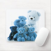 HAMbyWG - Maus-Pad - Blue Teddy Bears Mousepad (Mit Mouse)