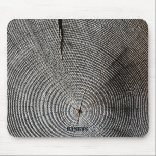 HAMbyWG - Maus-Pad - Holzbild - grau Mousepad