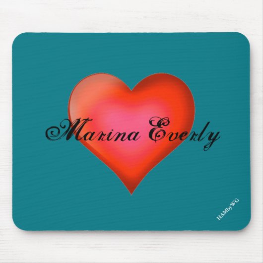 HAMbyWG - Maus-Pad - Rotes Herz Mousepad (Vorne)