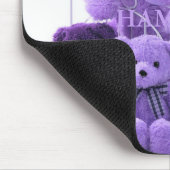 HAMbyWG - Mauspads - Lila Teddybären (Ecke)