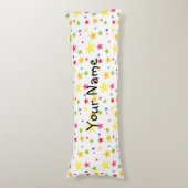 HAMbyWG - mehrfarbige Sterne Seitenschläferkissen (Vorderseite Vertikal)