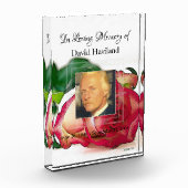 HAMbyWG Memorial Rose Akryllischer Foto Block (Links)