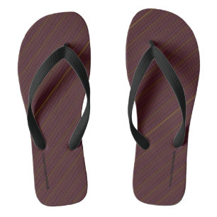 HAMbyWG - Mens Flip-Flops Burgundy Mix Badesandalen