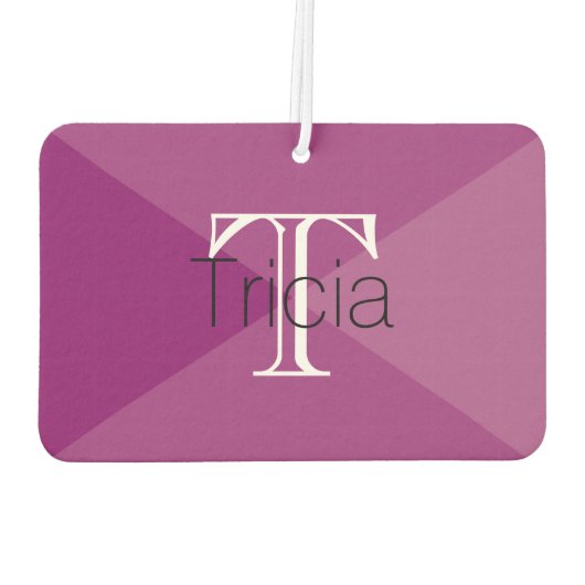 HAMbyWG - Modern 4-Shade-Monogramm-Foto Autolufterfrischer (Rückseite)