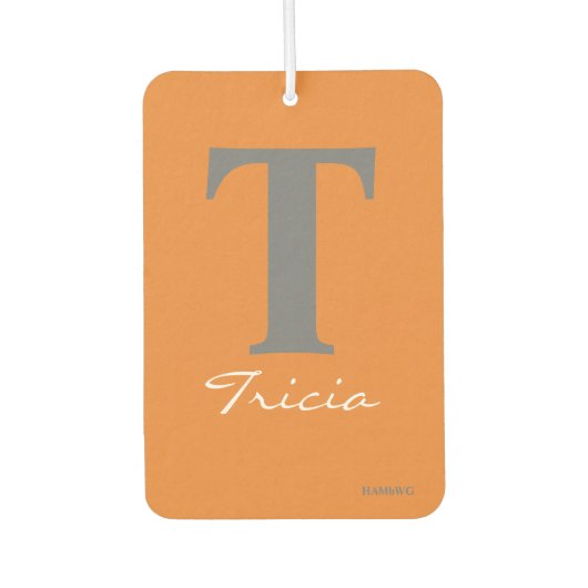 HAMbyWG - Modern Monogram Autolufterfrischer (Vorderseite)