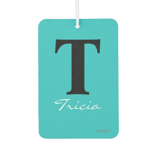 HAMbyWG - Modern Monogram Autolufterfrischer (Vorderseite)