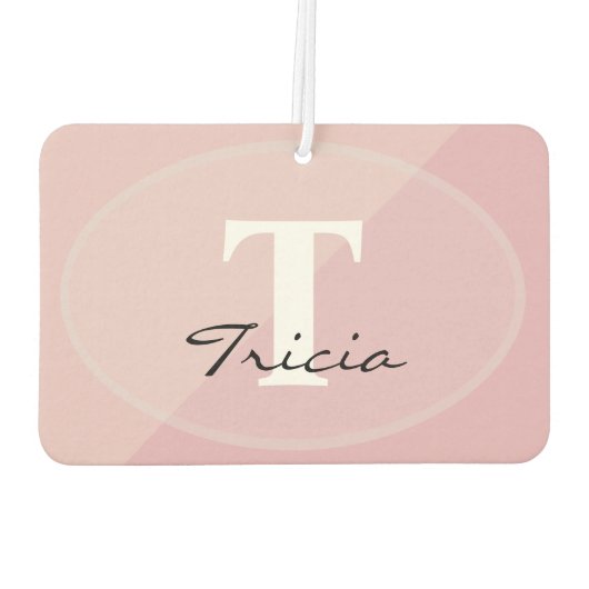 HAMbyWG - Modernes Monogramm-Foto Autolufterfrischer (Rückseite)