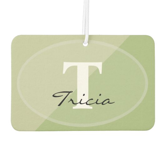 HAMbyWG - Modernes Monogramm-Foto Autolufterfrischer (Rückseite)