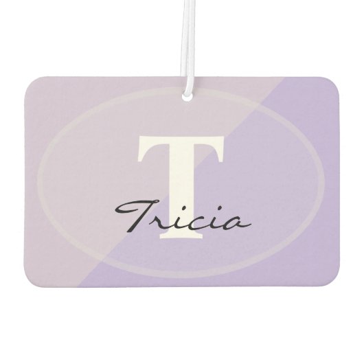 HAMbyWG - Modernes Monogramm-Foto Autolufterfrischer (Rückseite)