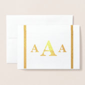 HAMbyWG Monogram Card Folienkarte (Vorderseite mit Umschlag)
