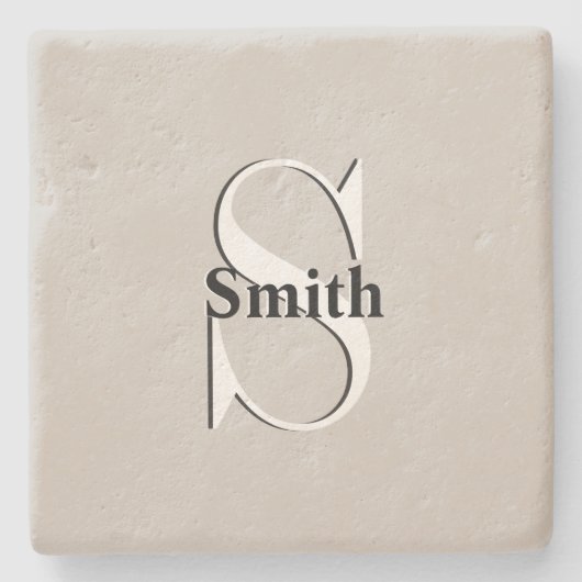 HAMbyWG Monogram Clay Color Steinuntersetzer (Vorderseite)