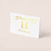 HAMbyWG Monogram Folienkarte (Vorderseite)