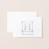 HAMbyWG Monogram Folienkarte (Vorderseite mit Umschlag)
