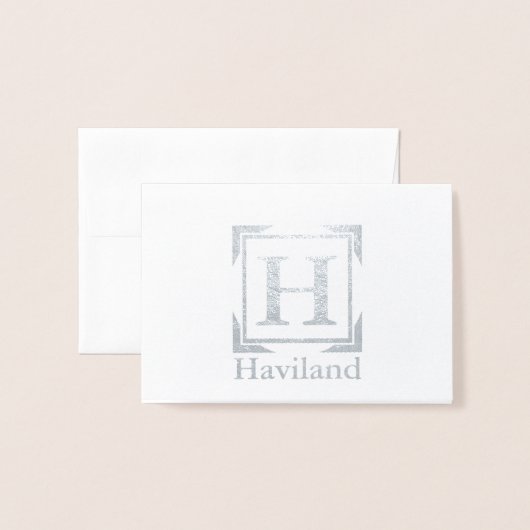 HAMbyWG Monogram Folienkarte (Vorderseite mit Umschlag)