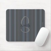 HAMbyWG - Monogram Mouse Pad Blue Stripe Mousepad (Mit Mouse)