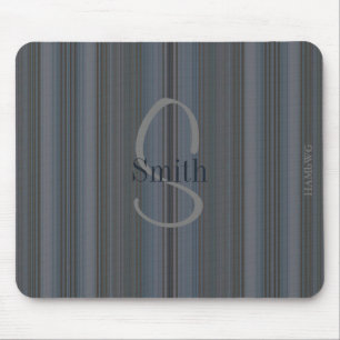 HAMbyWG - Monogram Mouse Pad Blue Stripe Mousepad