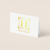 HAMbyWG Monogramm Folienkarte (Vorderseite)