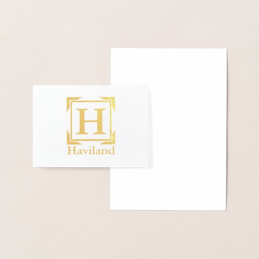 HAMbyWG Monogramm Folienkarte (Anzeige)
