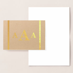 HAMbyWG Monogramm-Karte Folienkarte