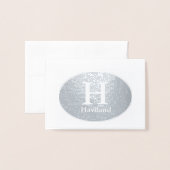 HAMbyWG Monogramm mit Oval Folienkarte (Vorderseite mit Umschlag)