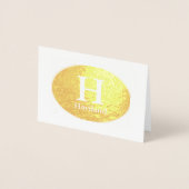 HAMbyWG Monogramm mit Oval Folienkarte (Vorderseite)