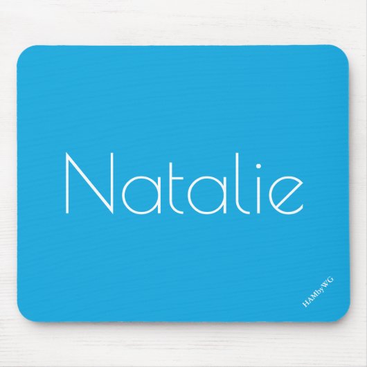 HAMbyWG - Mouse Pad - Helle Aqua Blue Mousepad (Vorne)