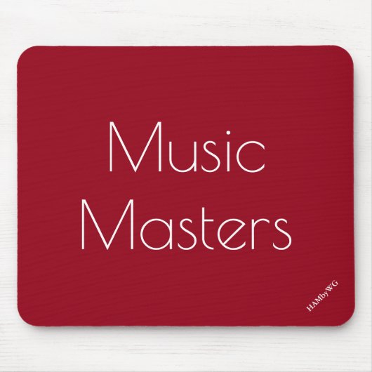 HAMbyWG - Mouse Pad - Music Masters Mousepad (Vorne)