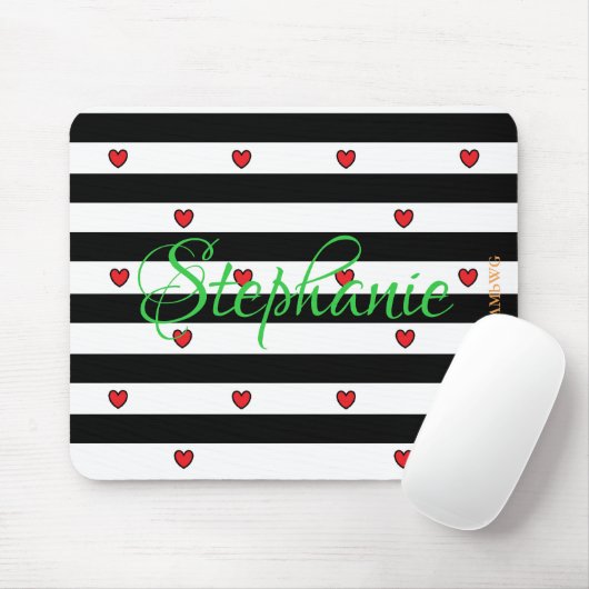 HAMbyWG - Mouse Pad - Tiny Red heart Mousepad (Mit Mouse)