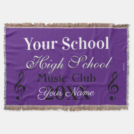 HAMbyWG - Music Club Throw Blanket Decke