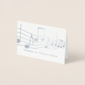 HAMbyWG Music Graphic Personalisiert Folienkarte (Vorderseite)