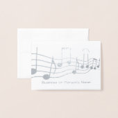 HAMbyWG Music Graphic Personalisiert Folienkarte (Vorderseite mit Umschlag)