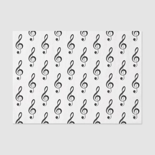 HAMbyWG - Musical Note G Clef - Seidenpapier (Vorderseite)