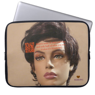 HAMbyWG - Neopren Laptop Sleeve - Mannequin QR