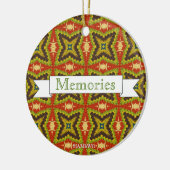 HAMbyWG - Oliven-, Rost- und Grünmakrame der 1970e Keramikornament (Links)