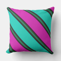HAMbyWG - Outdoor Kissen 20" Pink/Blk/Gr/Turq.