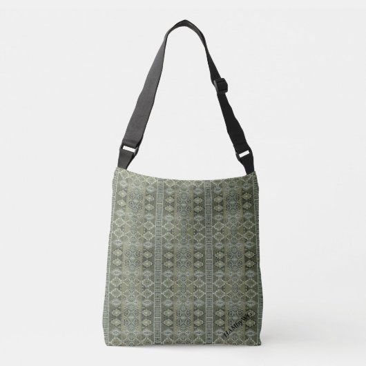 HAMbyWG - Over the Shoulder - Olive Boho Tragetaschen Mit Langen Trägern (Vorderseite)
