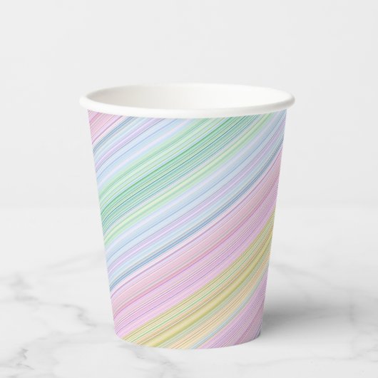 HAMbyWG - Paper Cup, 9 oz - Multicolor Lines Paper Pappbecher (Vorderseite)