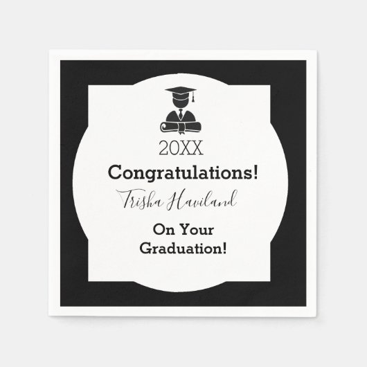 HAMbyWG - Paper Napkin - Abschluss Serviette (Vorderseite)