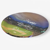 HAMbyWG - Paper Plate - Baseball Stadium Pappteller (Schrägansicht)