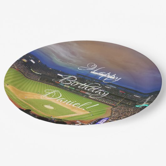 HAMbyWG - Paper Plate - Baseball Stadium Pappteller (Schrägansicht)